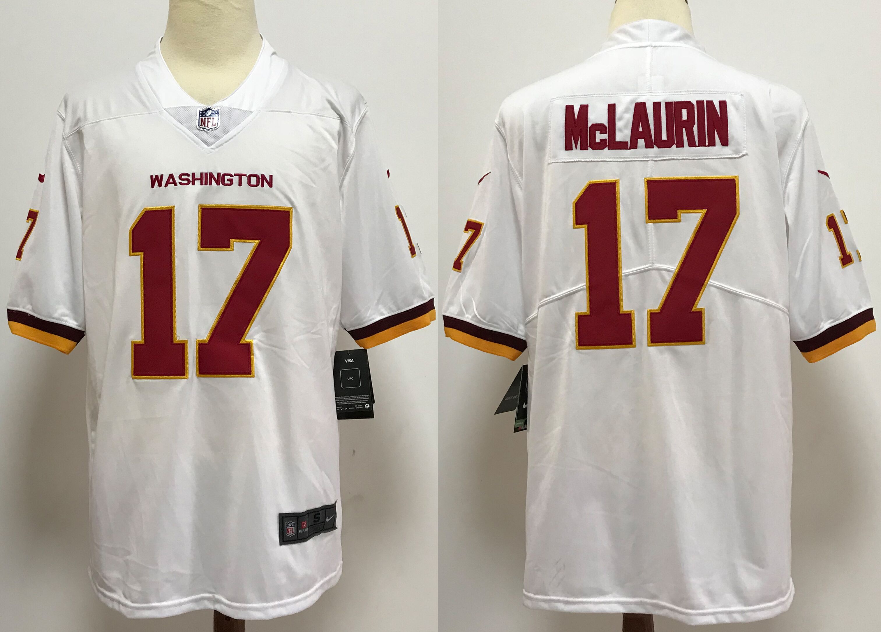 Men Washington Redskins #17 Mclaurin White 2020 Vapor Untouchable Playe Nike NFL Jersey